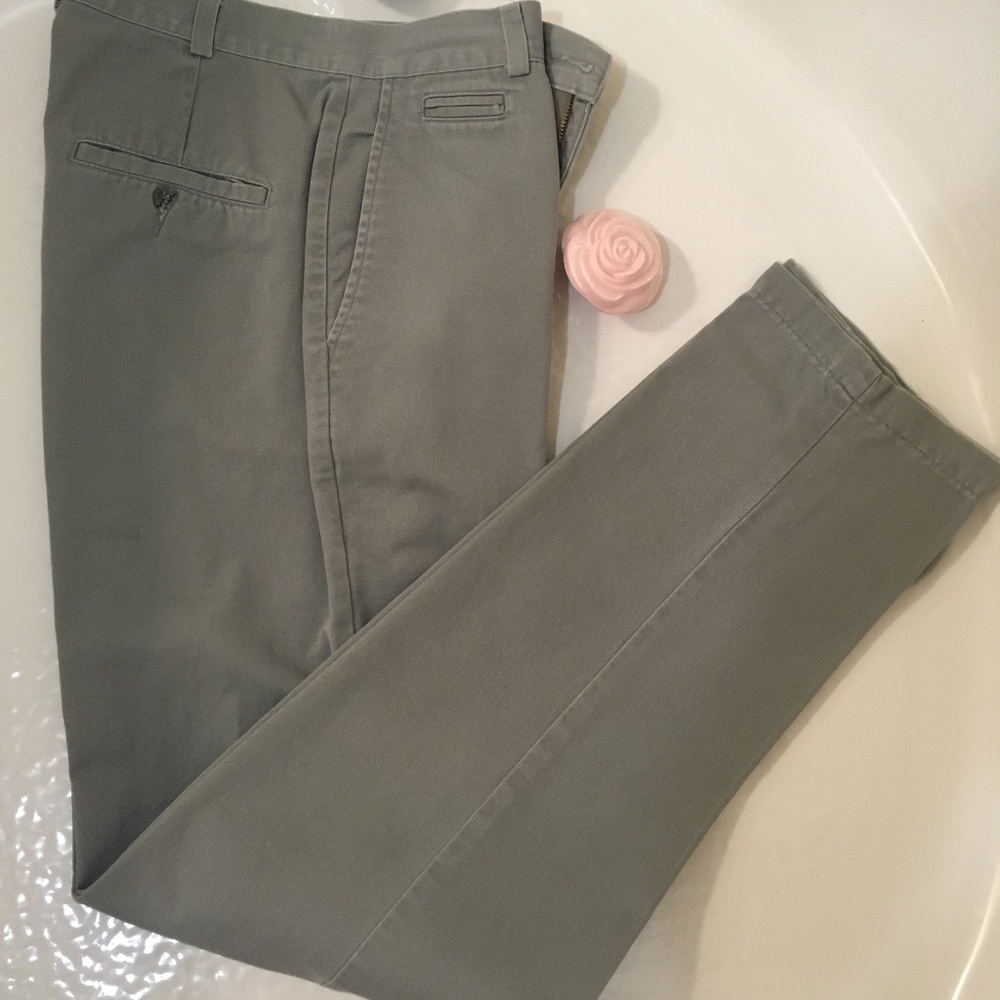 Dockers / Pants Flat Front / Olive Grn / Size 8 L